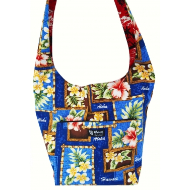 Sac bandoulire en toile de coton Canvas made in Hawai