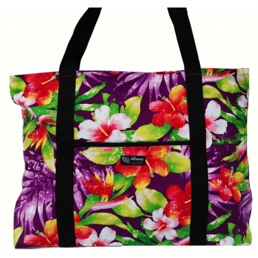 Sac plage fleurs de Tiare