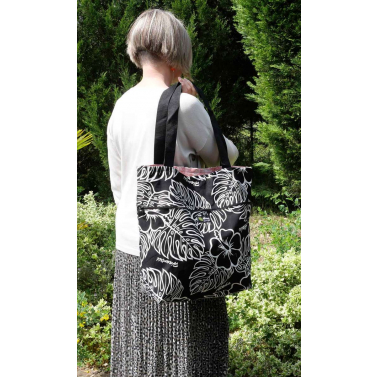 Sac coton monstera