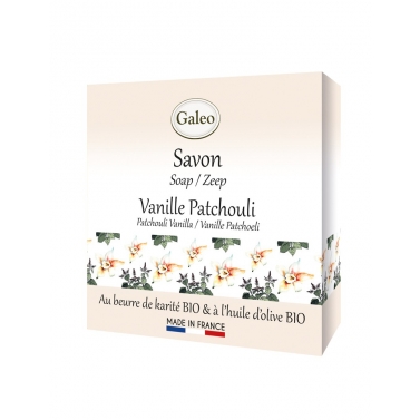 Savon galeo  la vanille et au patchouli