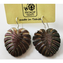 Boucles d'oreilles nacre de Tahiti Ape N9