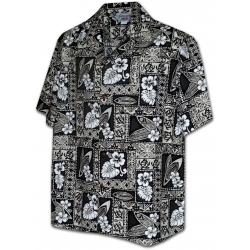 Chemise Hawaienne BLACK SURFS