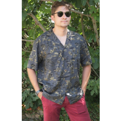 Chemise hawaienne GOLDEN VINTAGE Grey