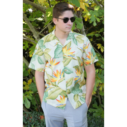 Chemise hawaienne OAHU crme