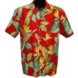 Chemise hawaienne OAHU Red