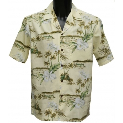 Chemise Hawaienne Orchid Cream