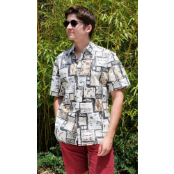 Chemise hawaienne REVERSE MOSAIC