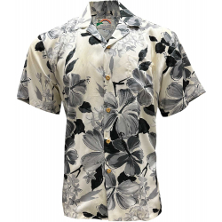 Chemise hawaienne WATERCOLOR HIBISCUS