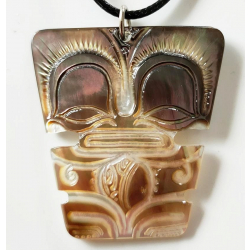 Pendentif Tiki nacre GM N 2