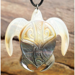 Pendentif tortue nacre gm N10