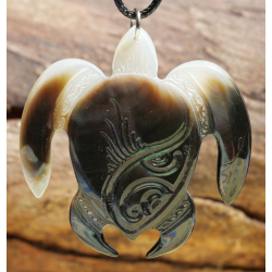Pendentif tortue nacre gm N12