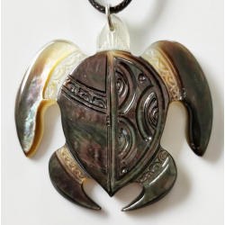Pendentif tortue nacre gm N4