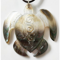 Pendentif tortue nacre gm N6