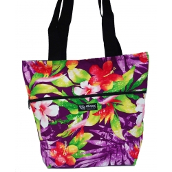 Sac fourre-tout reversible watermark floral violet