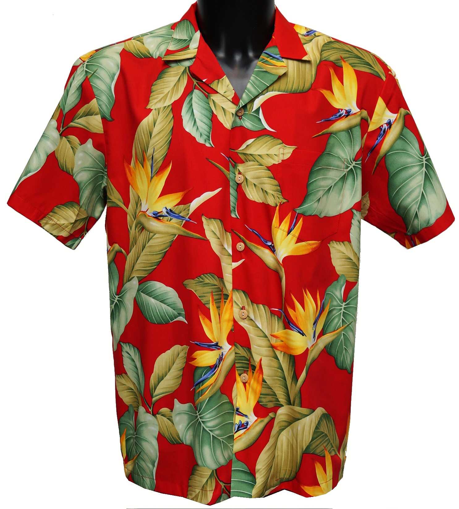 Chemise Hawaïenne Homme - Motif Tropical, Manches Courtes, Coupe Régulière