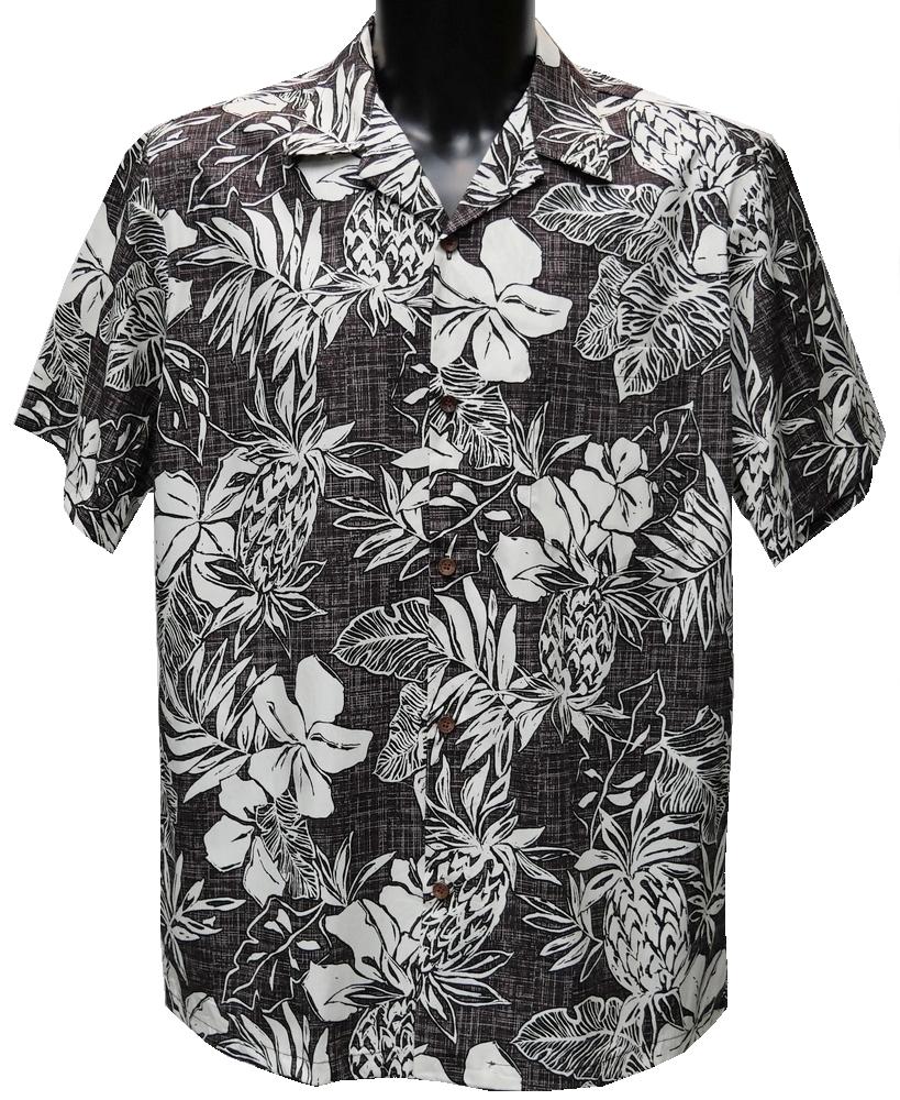 Chemise hawaienne noire sales