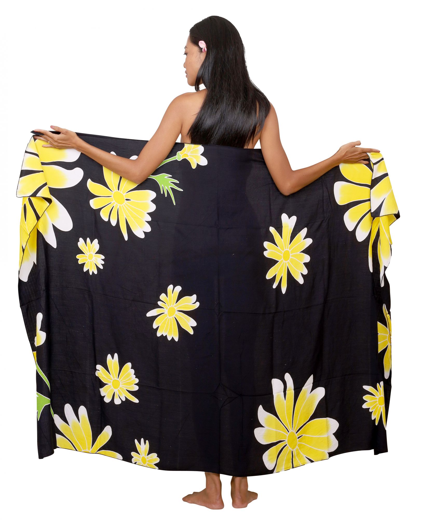 Paréo aux motifs tahitien dans la pure tradition des iles tropicales ...