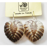 Boucles d'oreilles nacre de Tahiti Ape N5