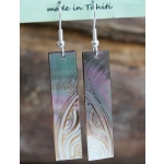 Boucles d'oreilles nacre de Tahiti Baguette N4