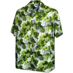 Chemise Hawaenne TREILLE VERTE