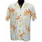 Chemise hawaienne BIRD OF PLUMERIA Crme