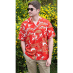 Chemise Hawaienne GOLDEN CRANE