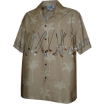 Chemise Hawaienne GOLF beige