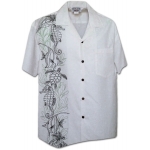 Chemise Hawaienne HYPPOCAMPUS AND TURTLES (blanc)