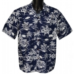 Chemise Hawaienne LOVE SHACK NAVY