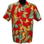 Chemise hawaienne OAHU Red