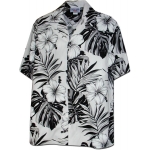 Chemise Hawaienne WHITE & BLACK