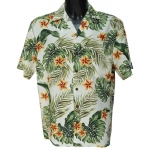 Chemise hawaienne YELLOW PLUMERIA