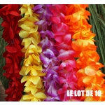 Collier de fleur Hawaï mixte Lot de 10