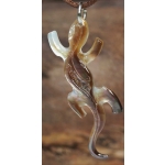 Pendentif Lzard nacre PM N4