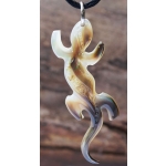 Pendentif Lzard nacre PM N 7