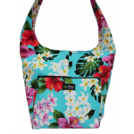 Sac Bandoulire Luxury hibiscus Turquoise