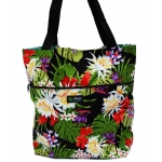 Sac fourre-tout reversible Night blooming noir