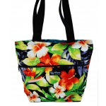 Sac fourre-tout reversible watermark floral noir