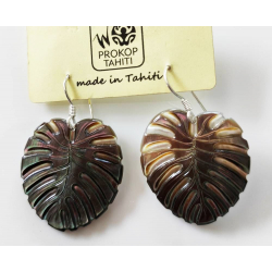 Boucle d'oreille nacre de Tahiti