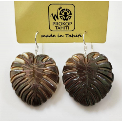 Boucle d'oreille nacre de Tahiti