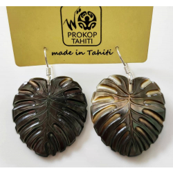 Boucle d'oreille nacre de Tahiti