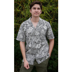 chemise hawaienne mosaique