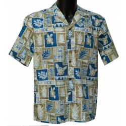 Chemise hawaienne bleu