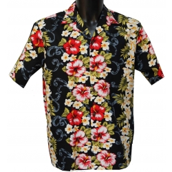 Chemise hawaienne noire 
