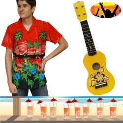 C'est la f�te en chemise et ukulele