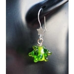 Boucles d'oreilles verre fil n 1