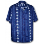 Chemise Hawaienne SIDE COCONUTS MARINE