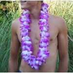 Collier de fleur Hawa violet
